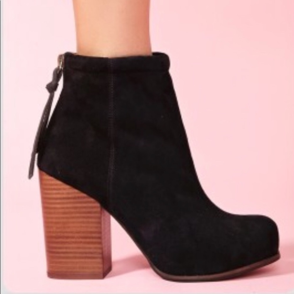 Jeffrey Campbell suede rumble bootie